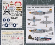 [사전 예약] 48-060 Decals 1/48 North American P-51 Mustang Nose art, Part 1 Academy, Accurate Miniatures, Airfix, Eduard, Fujimi, Hasegawa, ICM, Italeri, Meng, Monogram, Revell, Tamiya, Testors,  kits