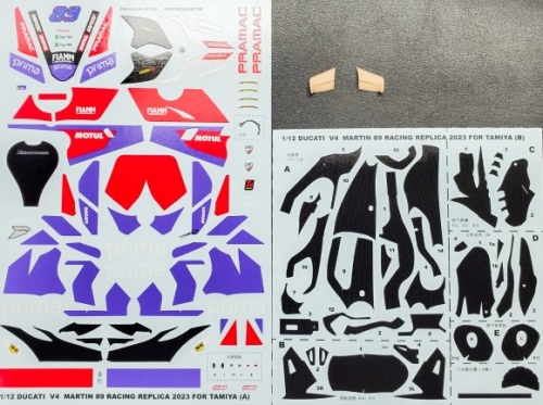 [사전 예약] MX05-086 1/12 DUCATI V4 MARTIN 89 RACING REPLICA 2023 Decal for Tamiya