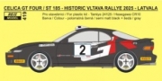 [사전 예약] REJ0419 1/24 Decal – Toyota Celica ST 185 - Historic Vltava Rallye 2025 - Latvala 1/24 for Hasegawa