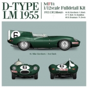 [사전 예약-수량이 매우 적습니다] K857 1/12 Jaguar D-TYPE LM 1955 #6 M. Hawthorn / I. Bueb  #7 T. Rolt / D. Hamilton #8 D. Beauman / N. Dewis