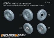 [사전 예약] PR35119 1/35 WWII German Schwimmwagan Type 166 Wide Wheels Pattern 1(For All)