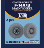 [사전 예약] DXM-K0002 1/48 F-14A/B Main Wheels(2 pcs) for Tamiya