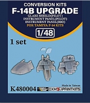 [사전 예약] DXM-K0004 1/48 F-14B Upgrade Glare Shield(Pilot)/Instrument Panel(Pilot) /Instrument Panel(RIO) for Tamiya