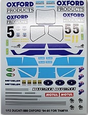 [사전 예약] MS009 1/12 DUCATI 888 OXFORD 94~95 Decals for Tamiya 14063