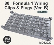 [사전 예약] MD12020 1/12 1980 Formula I Wiring clips and plugs (Ver. B)
