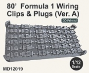 [사전 예약] MD12019 1/12 1980 Formula I Wiring clips and plugs (Ver. A)