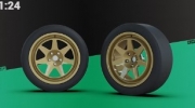 [사전 예약] TK24137 1/24 BMW M3 Rally Tecnomagnesio rims
