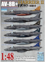 [사전 예약] DXM51-4174 1/48 USMC AV-8B Plus Harrier II VMA-214/223/231/513