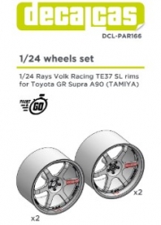 [사전 예약] DCL-PAR166 1/24 Rims for 1/24 scale models: Volk Racing Rays TE37-SL
