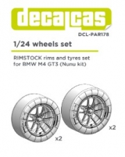 [사전 예약] DCL-PAR178 1/24 Rims and tyres set for 1/24 scale models: Rimstock rims for BMW M4 GT3