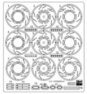 [사전 예약-12월] HSG21778 1/12 Etching Parts for Kawasaki GPZ900R (A1) (1984)