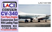 [사전 예약] LAC144188 1/144 Convair CV 340 Flaps and Two Pipes Exhaust Engines