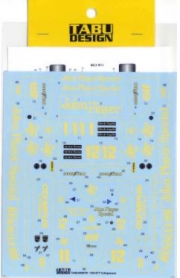 [사전 예약] TABU20097R 1/20 Type 97T Full Sponsor for FUJIMI TABU DESIGN【Decal】