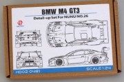 [사전 예약] HD02-0481 1/24 BMW M4 GT3 Detail-up Set For NUNU NO.26（PE+Metal parts+Resin）