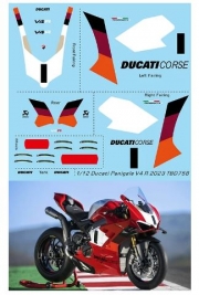 TBD758 1/12 Decals Ducati Panigale V4 R 2023 TB Decal TBD758