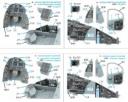 [사전 예약] QDS-48629 1/48 Mi-35 3D-Printed & coloured Interior on decal paper (Trumpeter) (Small version)