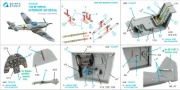[사전 예약] QD32256 1/32 Bf 109F2/F4 3D-Printed & coloured Interior on decal paper (Hasegawa)