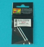 [사전 예약] 35L-356 1/35 40 mm L/70 Bofors barrels set for U.S.  M247 Sergeant York