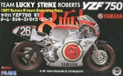 FUJ14136 1/12 YAMAHA YZF750 TEAM LUCKY STRIKE ROBERTS 1987 SUZUKA