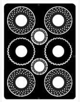 [사전 예약] 2160 1/24 Cross Drilled Disc Brake Rotors