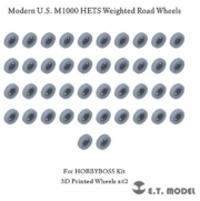 [사전 에약] P35-171 1/35 Modern U.S. M1000 HETS Weighted Road Wheels(3D Printed) For HOBBYBOSS Kit