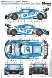 [사전 예약] 24124	1/24 Audi R8 LMS Evo II - Onlyfans /Team MPC - GT World Challenge 2025 AM Cup Champion -Renee Gracie