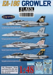 [사전 예약] DXM51-4376 1/48 USN EA-18G Growler CAG Birds Collection(VAQ-131/138/139/140)