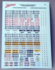 [사전 예약] INTIE1-43 1/43 Foreign License Plates