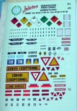 [사전 예약] INTPL1/43 1/43 Heavy goods vehicle signage
