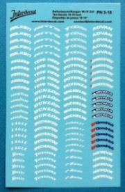 [사전 예약] INTPN3/18 1/18 Various tire markings