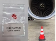 [사전 예약] TBM26 1/144 10 Red/White TRAFFIC CONES Airport CONI Aeroporto Diorama