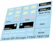 [사전 예약] TBS133 Adesivi Stickers for Lego Ferrari FS-24 Set 77242