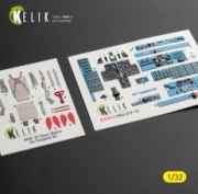 [사전 예약] K32042 1/32 MiG-21 F-13 export version - interior 3D decals for Trumpeter kit (1/32) Trumpeter