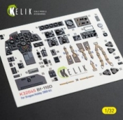 [사전 예약] K32045 1/32 Bf-110D - interior 3D decals for Dragon/Hobby 2000 kit (1/32) Dragon/Hobby 2000