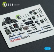 [사전 예약] K72160 1/72 SBD-3 Dauntless - interior 3D decals for FlyHawk kit (1/72) FlyHawk