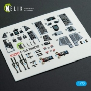 [사전 예약] K72217 1/72 F-14A Tomcat - interior 3D decals for HobbyBoss kit (1/72) HobbyBoss