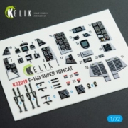 [사전 예약] K72219 1/72 F-14D Super Tomcat - interior 3D decals for HobbyBoss kit (1/72) HobbyBoss