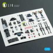 [사전 예약] K72223 1/72 F-14B Tomcat - interior 3D decals for Academy kit (1/72) Academy