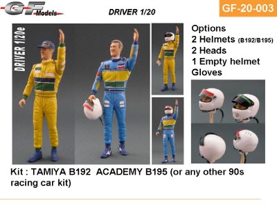 GF-20-003 1/20 Driver 90s Benetton Schumacher