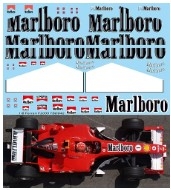 [사전 예약] TBD942 1/8 Sponsor Decals x Ferrari F2005 Michael Schumacher ( RC Kyosho ) Decal TBD942