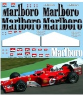 [사전 예약] TBD825 1/8 Sponsor Decals x Ferrari F2004 Michael Schumacher ( RC Kyosho ) Decal TBD825