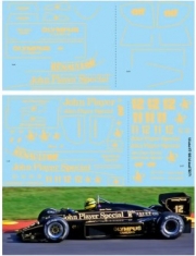 [사전 예약] TBD771 1/8 Decals  Lotus 97T 1985 Full Set Ayrton Senna Decal TB DECAL TBD771