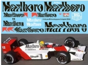 [사전 예약] TBD302 1/8 McLaren Honda MP4/4 Ayrton Senna Prost Sponsor for De Agostini Decals TBD302