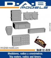 [사전 예약] DAB12-020 1/12 Trip meters, radios and timers