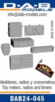[사전 예약] DAB24-045 1/24 Trip meters, radios and timers