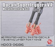 [사전 예약] HD03-0686 1/12 Ducati Superleggera V4 Metal Front Fork Set(Resin+PE+Decals+Metal parts)