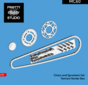 [사전 예약] MC60 1/12 Tamiya Honda Dax Detail-up Chain and Sprockets set