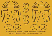 [사전 예약] C72036 1/72 F/A-18E COLOR SEPARATION DIE-CUT FLEXIBLE MASK FOR ACADEMY 12547 1//72 SCALE KIT