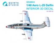 [사전 예약] QD48604 1/48 L-29 Delfin 3D-Printed & coloured Interior on decal paper (AMK)