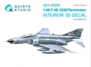 [사전 예약] QDS-48350 1/48 F-4E 2020 Terminator 3D-Printed & coloured Interior on decal paper (MENG) (Small version)